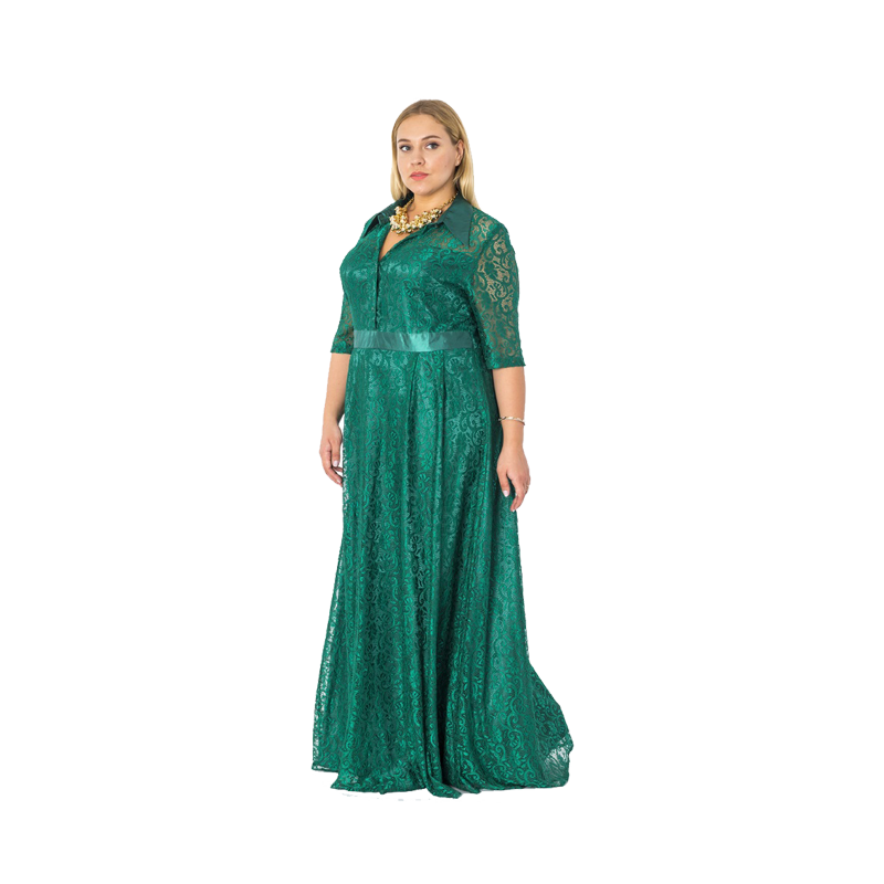 Green Long Women Dress